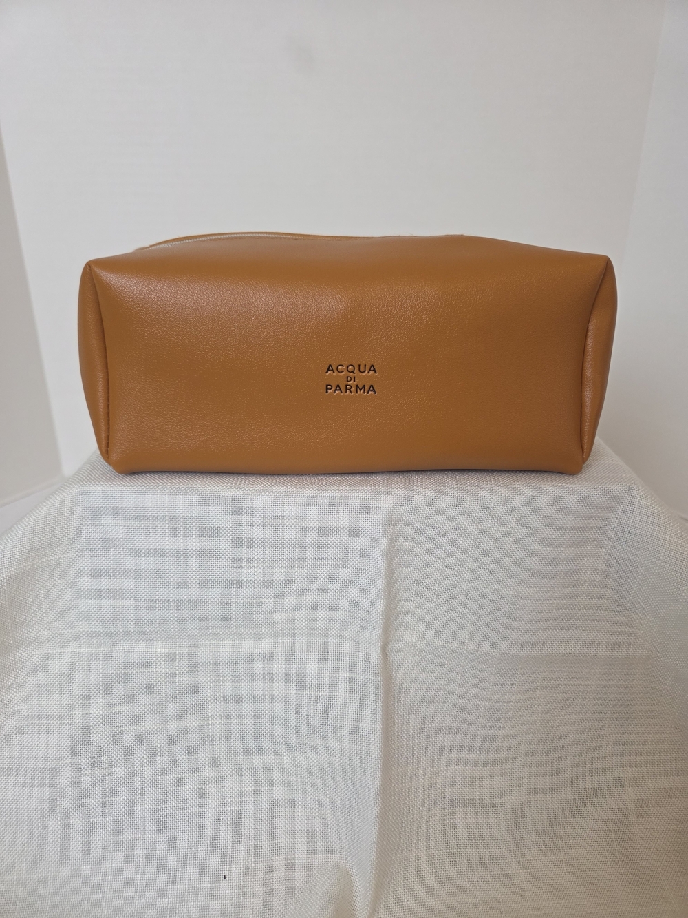 Acqua Di Parma Cognac Leather Toiletry Bag